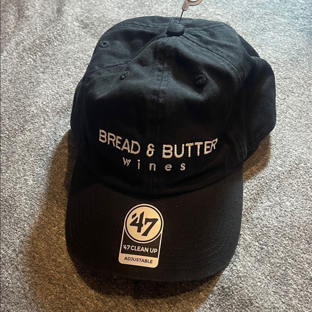Bread & butter, wines 47 Black Adjustable Cap with Embroidery